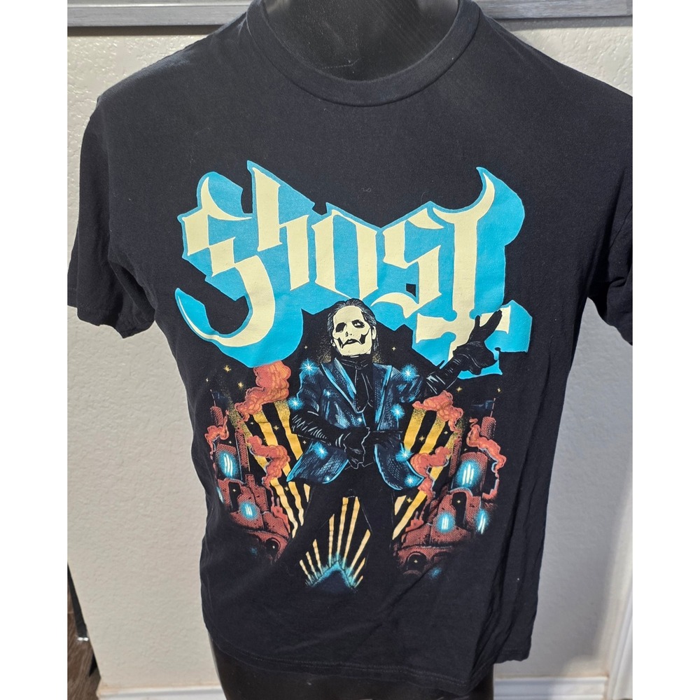 Ghost Band T-Shirt Cardinal Copia Graphic Black Cotton Mens Large LG 2022
